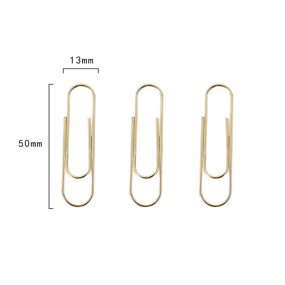 Gold Deluxe Paper Clips - Bulk Artistic Design