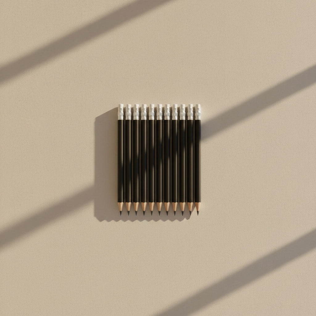 10CM Elegant Leather-Capped Pencil