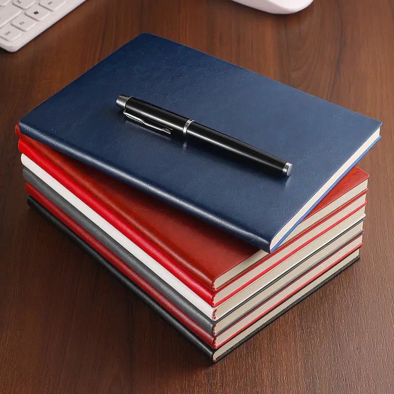 Stylish A5 Leather Business Notebook for Office & Study