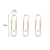Gold Deluxe Paper Clips - Bulk Artistic Design