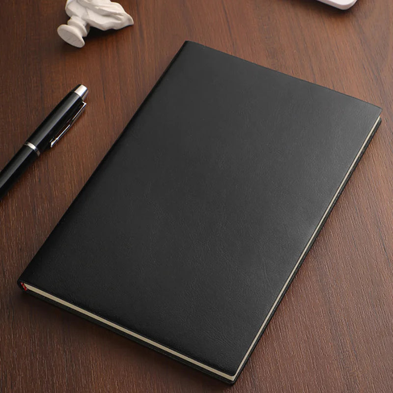 Stylish A5 Leather Business Notebook for Office & Study
