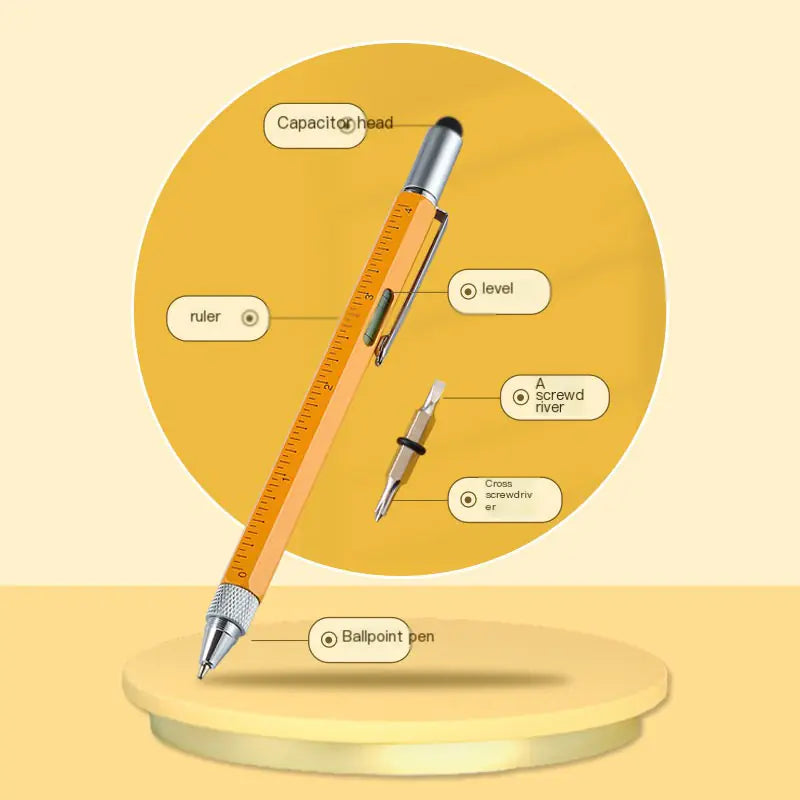 Multifunctional Metal Pen with Touchscreen and Tools